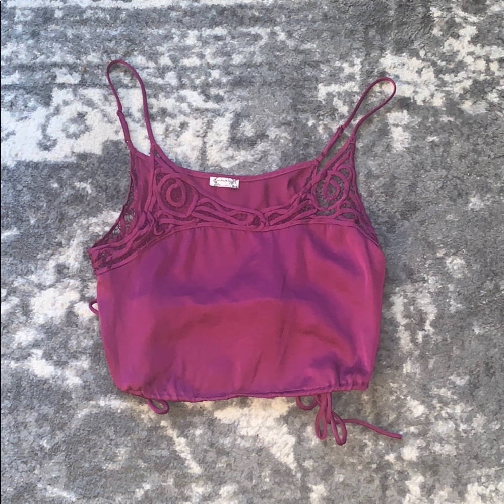 Silk crop top